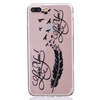 LOVE Перья Pattern Мягкий Тонкий TPU Резиновый Силиконовый гель Чехол для IPHON 7 Plus love перья pattern мягкий тонкий tpu резиновый силиконовый гель чехол для ipod touch 5