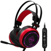 Черный джаз (AJAZZ) AX380 фрезия заказной вариант RGB черный красный отблеск гарнитуры гарнитуры компьютерных игр гарнитура игровой гарнитуры