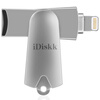 iDiskk R003iD MFi Apple сертифицированный кард-ридер iPhone / iPad с двойным использованием (без карты памяти) карты памяти