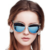 BLUEKIKI YEUX cateye fashion sunglasses women polarized mirror vintage glasses пальто алонзо d’imma fashion studio