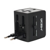 Blue Orange LYCEEM Global Travel Adapter Charger Dual USB адаптер питания штекер за границей Европейский стандарт Американский стандарт GB Британский стандарт черный стандарт