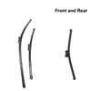Wiper Blades for Volkswagen UP 24&16 Fit Push Button Arms 2011 2012 2013 2014 auto paper auto take up reel system for all roland sj sc fj sp300 540 640 740 vj1000