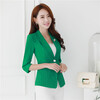 Blazer Female Outerwear Formal Jacket Coat 2017 Spring Autumn Women Suit Slim Design Women Green Blazer Suit Plus Size Clothing 1 6 women scale action figures silver imitation leather glittered female clothing suit body underwear shorts set fit 12 phicen