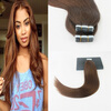 Pure Color #4 Straight Hair 2Pcs/Lot Brazilian Remy Hair 50G 20Pcs Per Package High Quality Skin Weft Hair Extensions 2pcs high quality 1 4 shank tongue