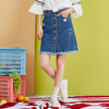 Semir (Semir) юбка женской осенью 2017 года новые женские джинсовые юбки были тонким слово юбки прилив колледж Ветер темно-синие джинсы юбка 17316200009 L юбки evrika юбка женская вектра