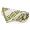 Jingdong Supermarket gold cotton towel home furnishings satin scarf green single loaded 2183