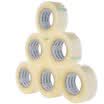 COMIX 6 packs 60mm 100y 914 meters wide transparent wideband tape office stationery JP6010-6