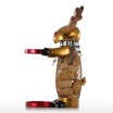 Christmas Elk Wine Rack Desktop Metal Decoraci?n Artesan?as Tooarts Iron Wine Rack Gold Elk Wine Rack