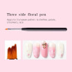 1pc UV Gel Polish Pinceles De Uñas Franceses Gel Barniz Edificio Pintura Pétalos Dibujo Flores Gradiente Punteado Nail Art Pen Brush Bil