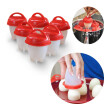 6Pcs Egg Cookers Set Landlife Silicone Egglettes Boiler Hard Boil Egg Kitchen Tools