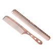 2Pcs Salon Hair Comb with Scale Professional Barber Hairdressing Steel Comb Metal Hair Cutting Comb
