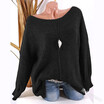 Leisure wide delivery round neck long sleeved sweater