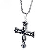Stainless Steel Cross Necklace For Men Woman