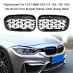 Reemplazo Para 15-07 BMW F20 F21 120i 118i 118d 116i M135i Parachoques Delantero Parrilla De Riñón Negro Brillante