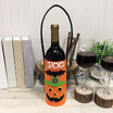 Halloween Non-Woven Wine Bottle Bag Candy Bag with Handle Halloween Party Costumes Supplies Decorations--Ghost