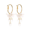 Pendientes De Gota De Moda Para Mujer Pendientes De Flores De Cristal De Estilo étnico Dulce Pendientes De Joyería De Patrón De Baño Elegante Salvaje