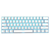 RK61 mechanical keyboard Bluetooth wired dual mode 61 key wireless office backlight mechanical keyboard tea shaft white ice blue light