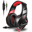 ONIKUMA K1 Gaming Over-ear Headset 35mm Stereo On-ear Headphones w Retractable Microphone Volume Control Noise Canceling for La