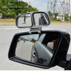 2PCS Auto Wide Angle Rear Mirrors Car Side Rear View Blind Spot Square After Mirror White Black Adjustable Blindspot Car Mirror