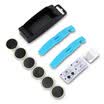 Juego de herramientas de reparación de neumáticos de bicicleta bicicleta de montaña kits de reparación de pinchazos Palanca Parche de plástico Palas de palanca Parche Etiqueta engomada Metal Rasp caja