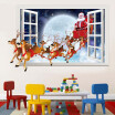 Windows Santa Claus Sticker Christmas Decorations Removeable Home Sticker