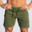 Mens Fashion Casual Solid Color Beach Quick Dry Breathable Strappy Pocket Shorts