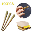 24k Gold Classic Cigarette Smoking Tobacco Cigar Pre-Rolled Rolling Paper 5080100 Pcs