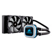 USCORSAIR H100i PRO RGB cold head integrated CPU water cooling radiator 240MM cold row 2 × 120 magnetic suspension fan five-year warranty