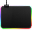 Ling charm RGB magic color mouse pad small game esports office non-slip mouse pad colorful luminous mouse pad computer desk mat 3502503MM black
