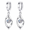 Cubic Zirconia Small Hoop Earrings Fashion Jewelry Pendant Earring For Women Female Party Accessories Brithday Gift E162