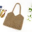 Minimalista Artsy Vintage Mori Moda ahueca hacia fuera el bolso de la armadura Vacación Playa Verano Bolsos de algodón Hermoso y elegante Pozo