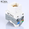 Rover ROVLL network module super five non-shielded free module engineering grade 50U gold-plated network cable network connector RVCAT5E008