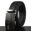 xsby Mens Genuine Leather Ratchet Belt With Automatic Buckle Casual Leather Belt Men