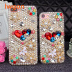 Caso De La Contraportada De Bling Flower Pearl Rhinestone Cristalino Diamante Suave Para Huawei Mate 20 RS Porsche Design