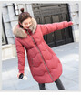 Winter 2018 new down jacket Korean version of large size womens wear large fur collared cap cotton-padded coat