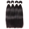 Allove 9A Brazilian Human Hair Weave Straight Hair 4 Bundles Natural Color