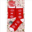 Womens Mens Xmas Socks Cotton Soft Thick Socks Snowman Snowflake Deer Print