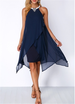 Diamond lined Chiffon Dress
