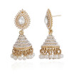 Creative Fashion Earrings Personality Water Drop Ear Stud Eardrop Pearl 50mm Pendant Earrings Golden