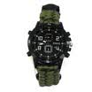 10in1 reloj táctico Paracord exterior Cuerda pulsera supervivencia supervivencia Reloj Survival Gear brújula silbato Reflector sos lámpara flashligh