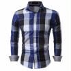 Men Shirts Fit Mens Dress Plaid Shirts Male Clothes Social Casual Shirt Men Brand Chemise Homme Large size XXXL