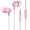 Bass Sound Earphone In-Ear Sport Earphones with mic for xiaomi i-Phone Samsung Headset Pink