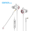 Edifier EDIFIER HECATE GM450 professional esports gaming headset mobile game eating chicken headset computer in-ear headphones with wire control Jedi survival headset white