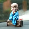 Green Source Car Decoration Car Accessories Car Decoration Cute Little Shaya Monk Creative Car Doll Blue