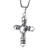 Stainless Steel Cross Necklace For Men Woman Punk Cute Vintage Rock Hiphop LP00101