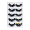 5 Pairs 3D False Eyelashes Invisible Band Natural Long Black Eyelash Full Strip Reusable