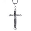 Stainless Steel Cross Necklace For Men Woman Punk Cute Vintage Rock Hiphop LP0065