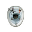 Bathroom Toilet Bowl Seat Decal Horror Spider Sticker Water-resistant Party Props Halloween Decoration Decorating Paper