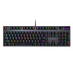 Rapoo V500RGB mechanical keyboard wired keyboard game keyboard 104 key RGB backlight keyboard eat chicken keyboard computer keyboard black black axis self-operated