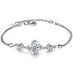 Charm Bracelets For Women Cubic Zirconia Fashion Jewelry Brithday Gift Flower Accessories Friendship Gift WK15